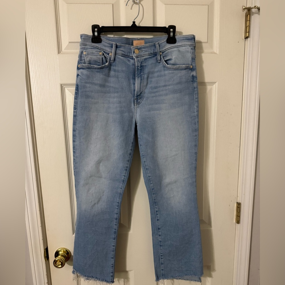 Mother Insider Crop Step Fray jeans